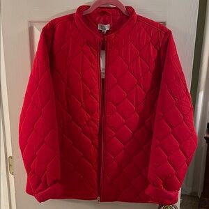 Kim Rogers Vibrant Red Quilted Kids Puffer Jacket